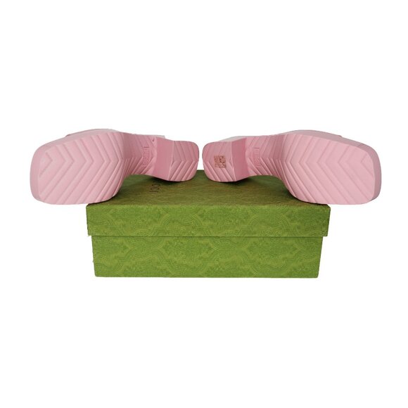 Gucci Logo Rubber Platform Slide Sandals - Picture 16 of 16